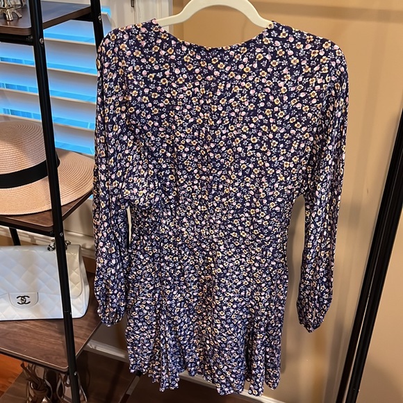 ZARA NWT Purple Floral Dress - Picture 5 of 7